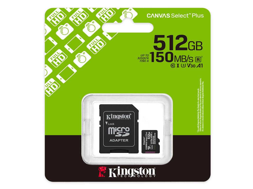 MicroSD kartica KINGSTON Canvas Select Plus G3, 512GB, 150R (A1, V10)-7